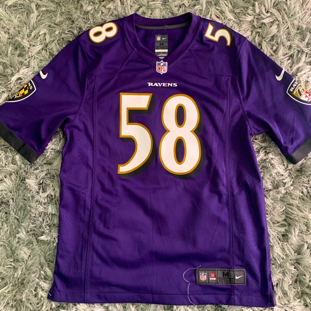 Dumervil official NFL ravens Jersey, size M mens, purple, Baltimore ravens